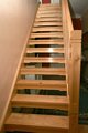 Open riser stair